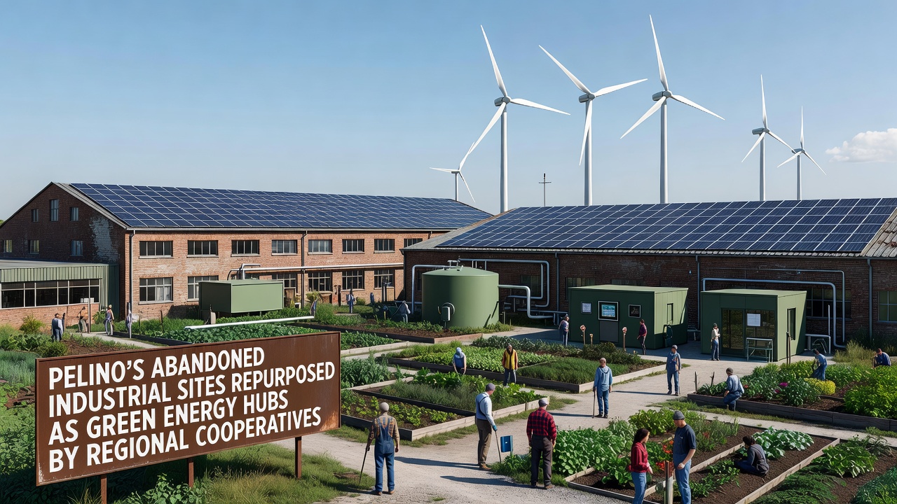 Pelino Region Sees Abandoned Factories Converted to Sustainable Power Centers Through Cooperative Efforts
